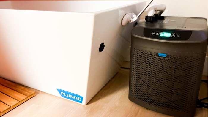 Close up image of Plunge Cold Plunge cooling system